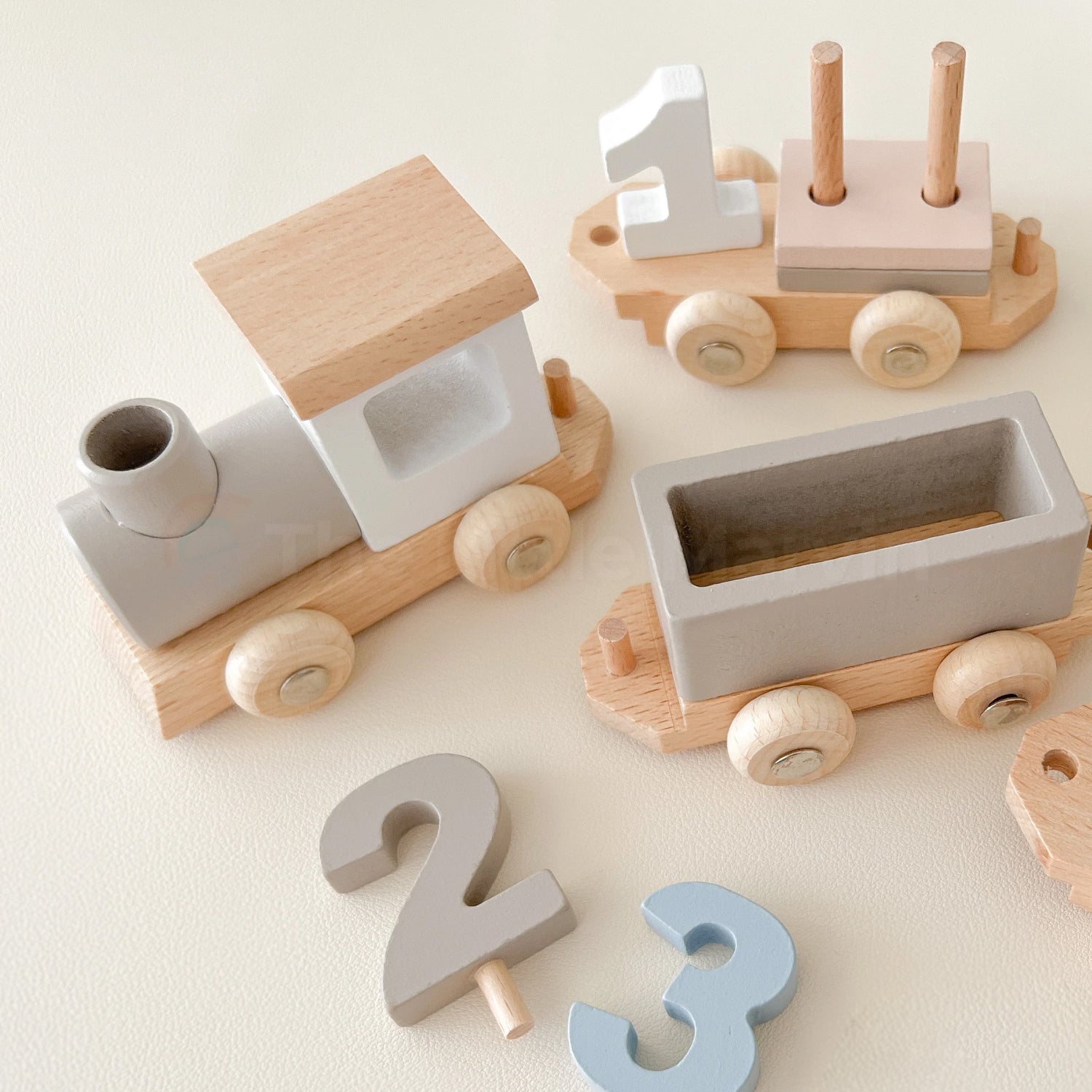 Montessori Wooden Train Set