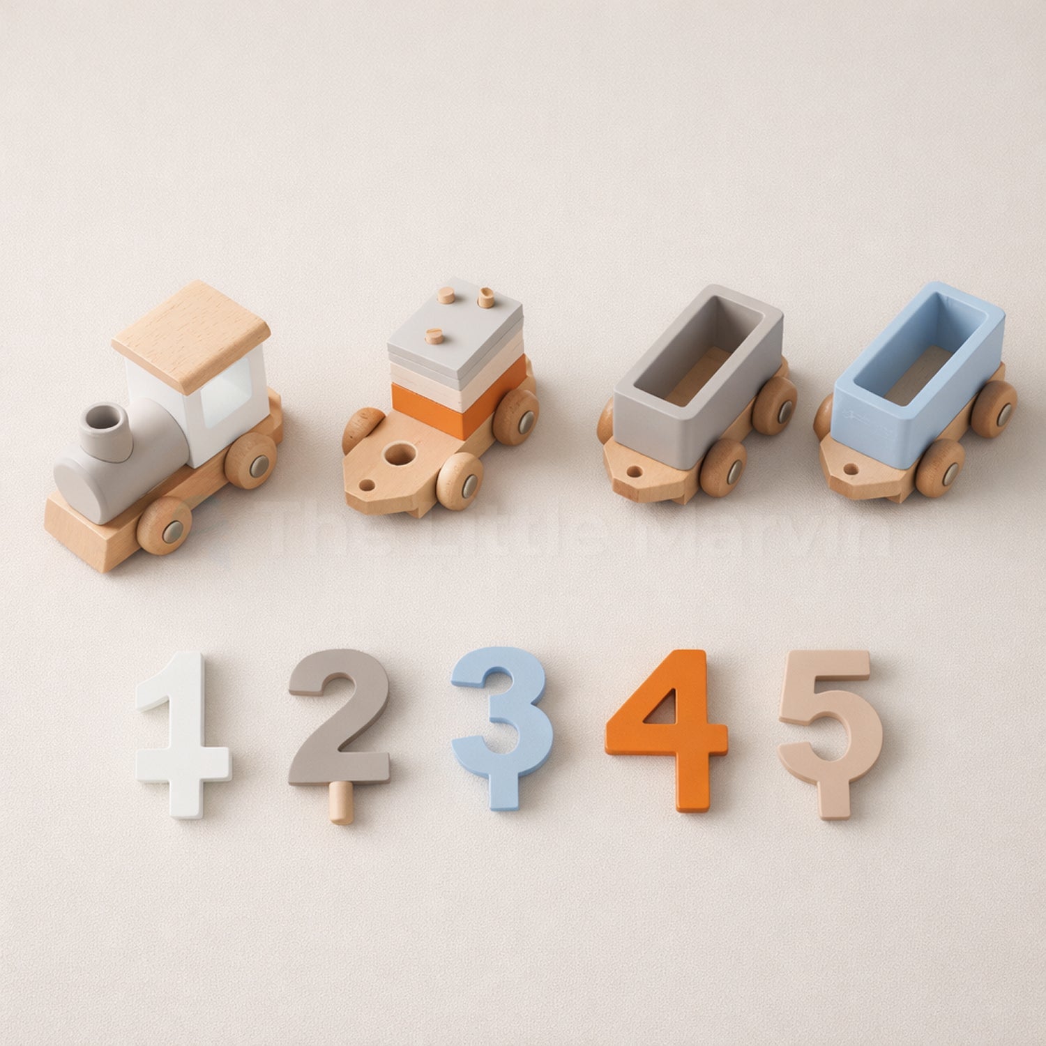 Montessori Wooden Train Set