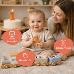 Montessori Wooden Train Set