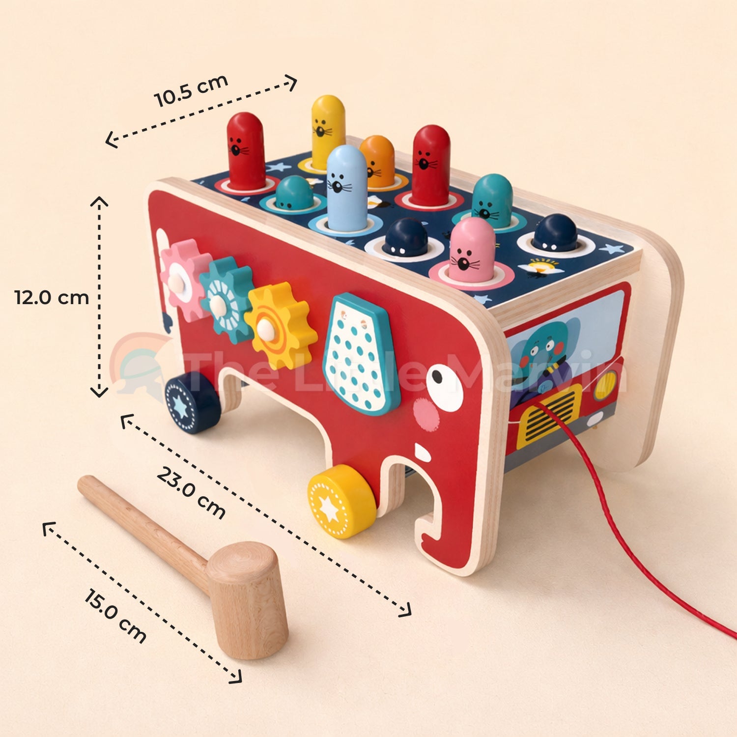Wooden Pounding Bench