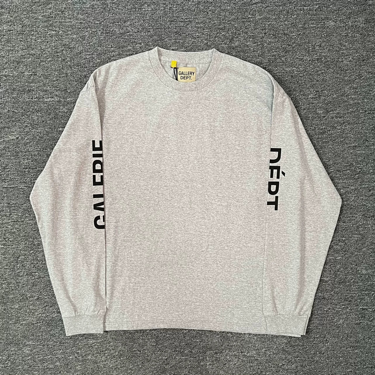 GALLERY DEPT. FRENCH COLOR L/S letter printed unisex long sleeved T-shirt