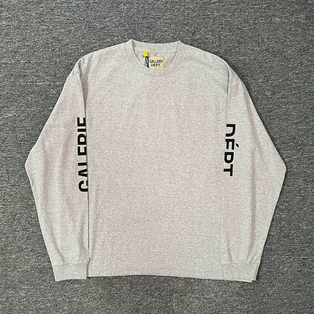GALLERY DEPT. FRENCH COLOR L/S letter printed unisex long sleeved T-shirt