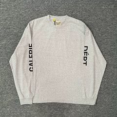 GALLERY DEPT. FRENCH COLOR L/S letter printed unisex long sleeved T-shirt