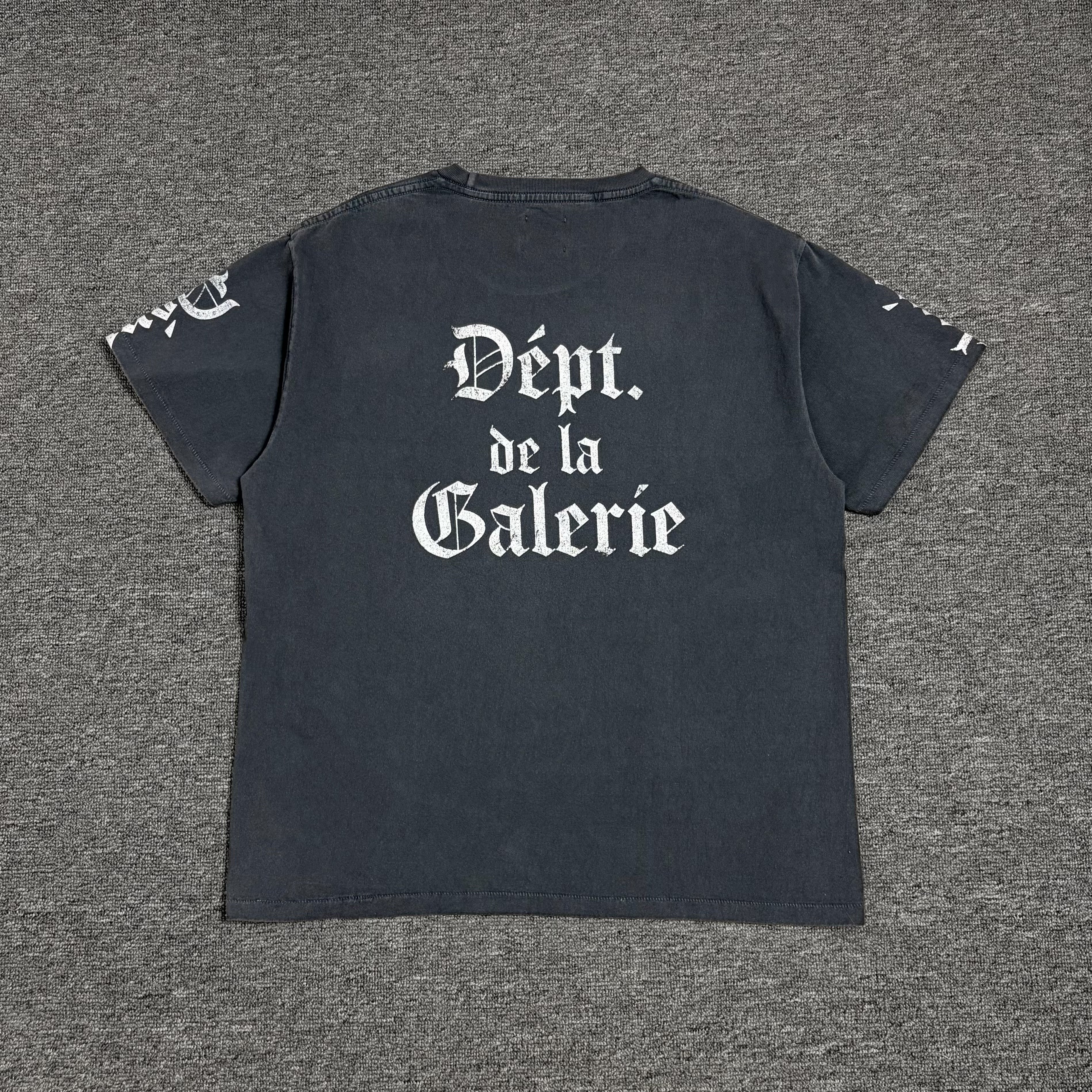 GALLERY DEPT.LOGO-PRINT COTTON-JERSEY T-SHIRT vintage high street short sleeved shirt