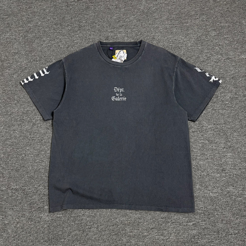 GALLERY DEPT.LOGO-PRINT COTTON-JERSEY T-SHIRT vintage high street short sleeved shirt