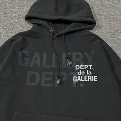 GALLERY DEPT.GD MULTI LOGO HOODIE字母印花美式高街连帽衫卫衣