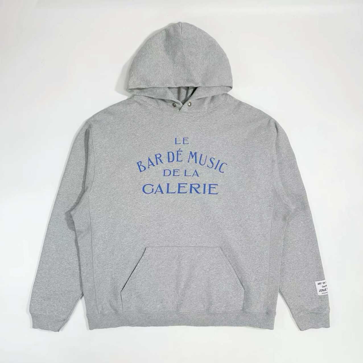 GALLERY DEPT. LE BAR VINTAGE HOODIE Hemp Grey Blue Alphabet Music Bar Hoodie Sweatshirt