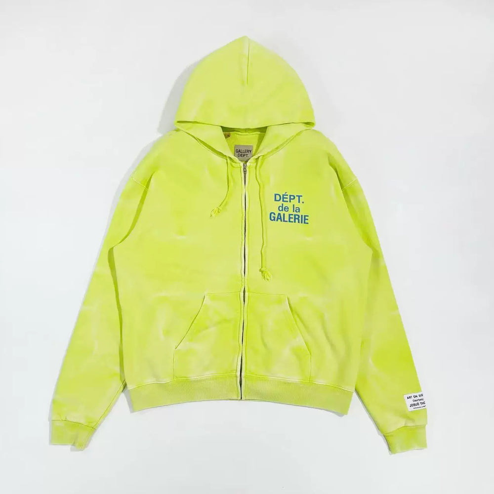 GALLERY DEPT Water Wave Hoodie Jennie Lisa's Same Style Youth Pop Cardigan Hoodie Coat