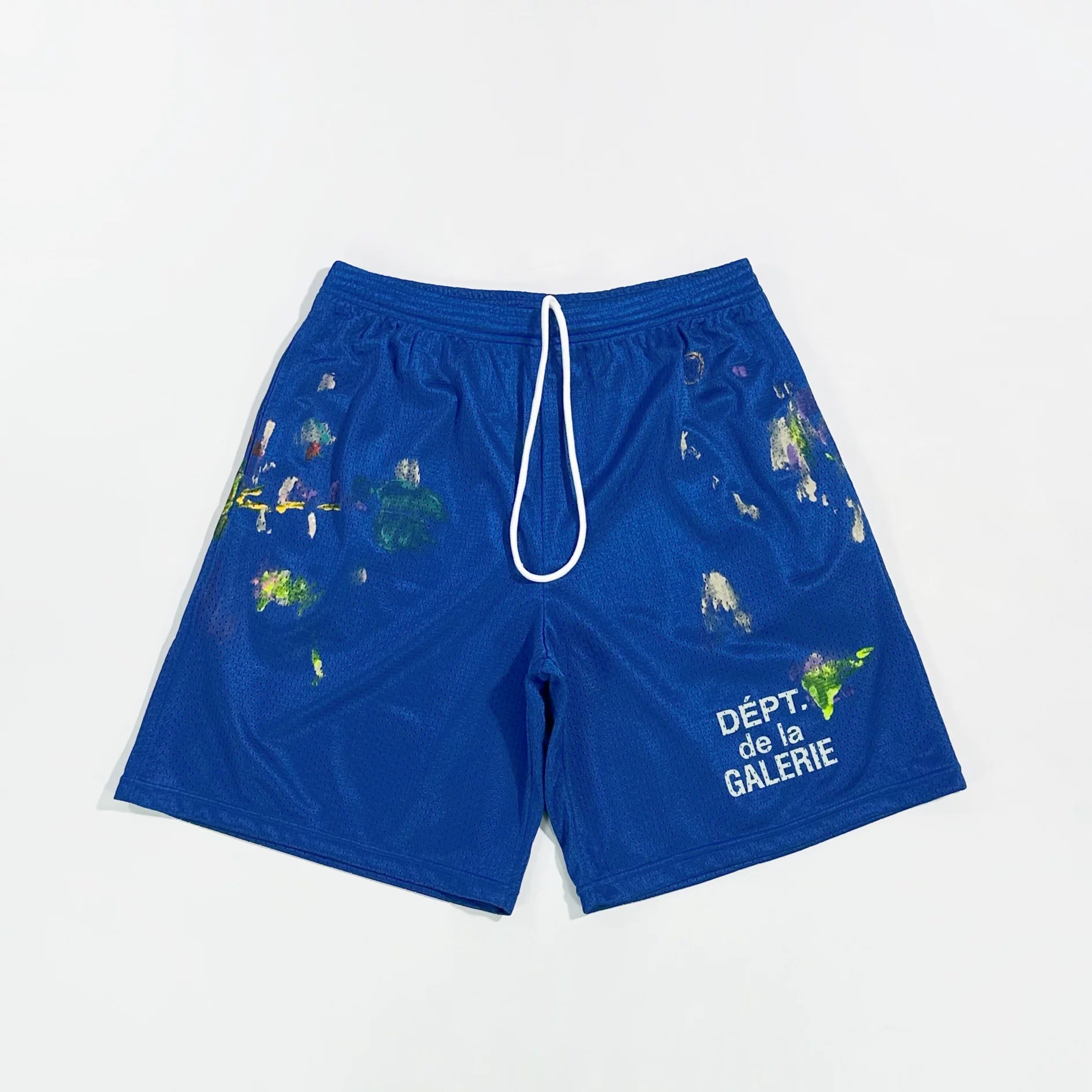 GALLERY DEPT Color Inkjet Hand drawn Splash Ink Graffiti Mesh American High Street Loose Shorts