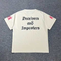 GALLERY DEPT. THE WORLD IS OURS TEE Skull Flame Printed High Street Short sleeved T-shirt