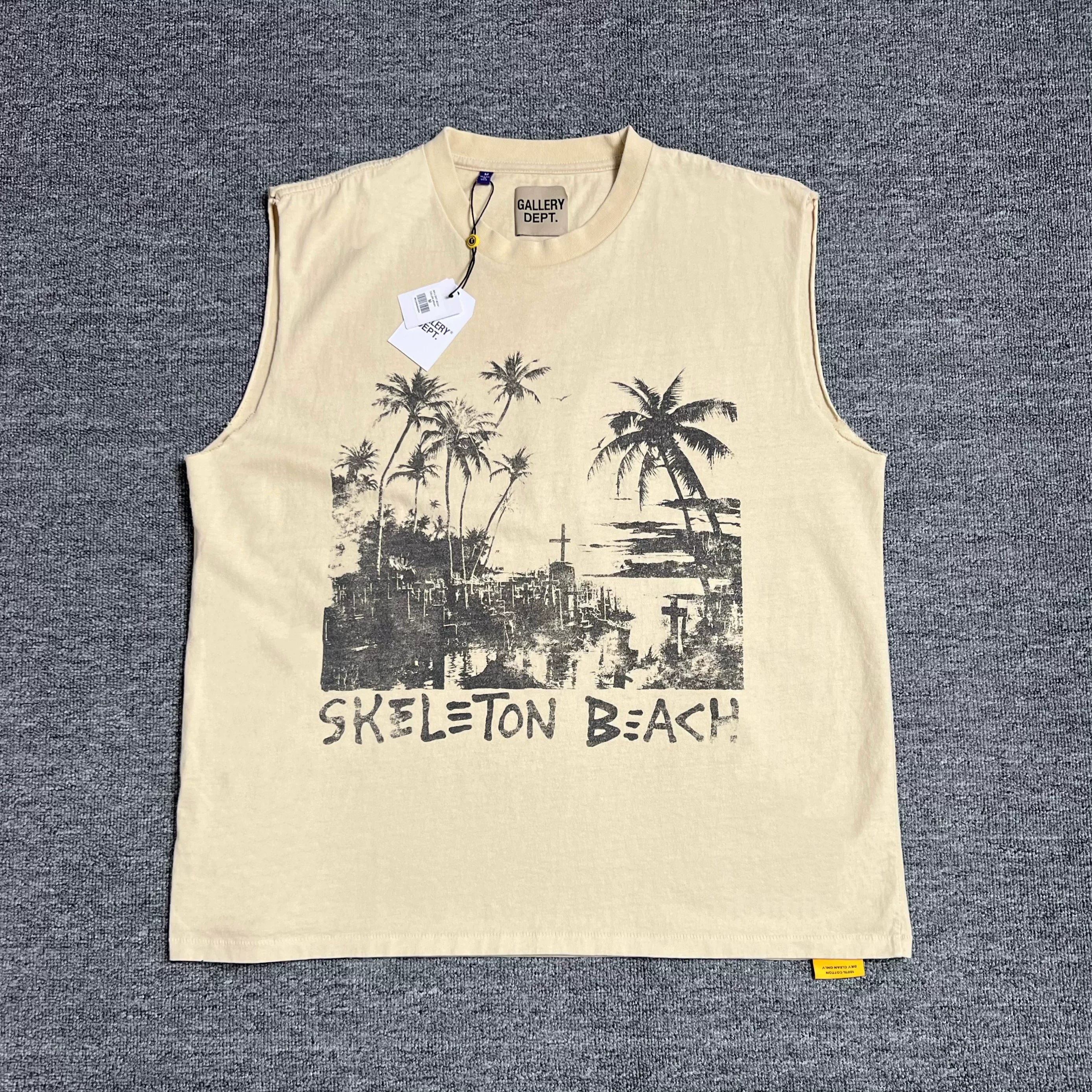 GALLERY DEPT.DAY NIGHT SLEEVELESS TEE Coconut Coast Loose Casual Tank Top