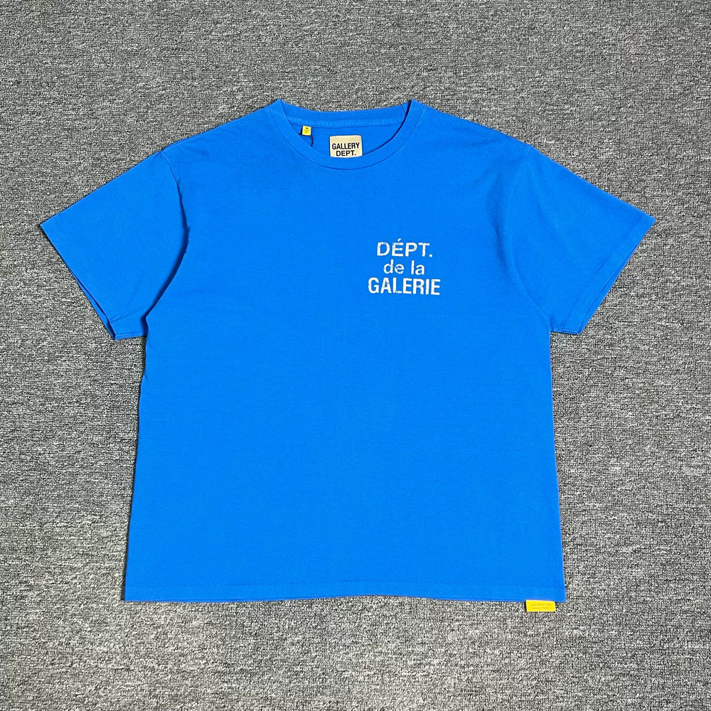 GALLERY DEPT. French T-shirt with French logo letter print short sleeved shirt for both men and women