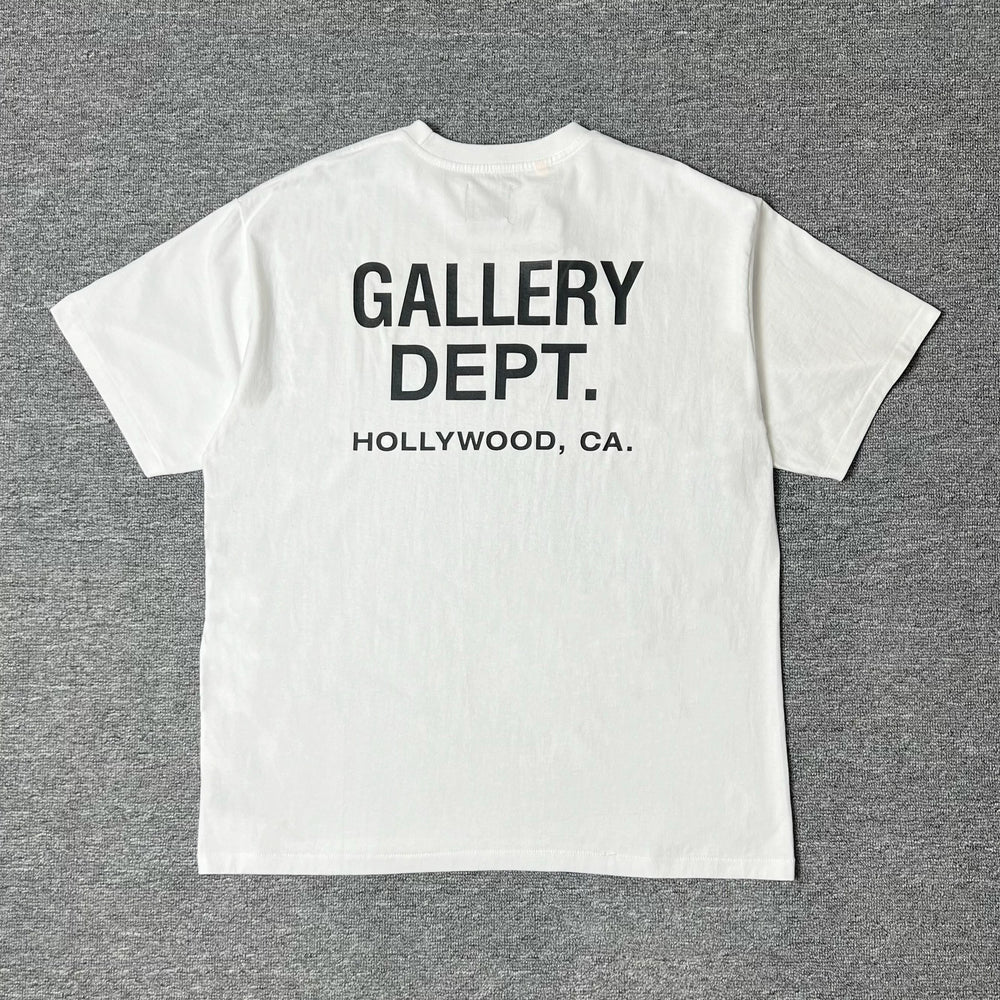 Gallery Dept.Souvenir Vintage Tee基础字母Logo水洗短袖T恤