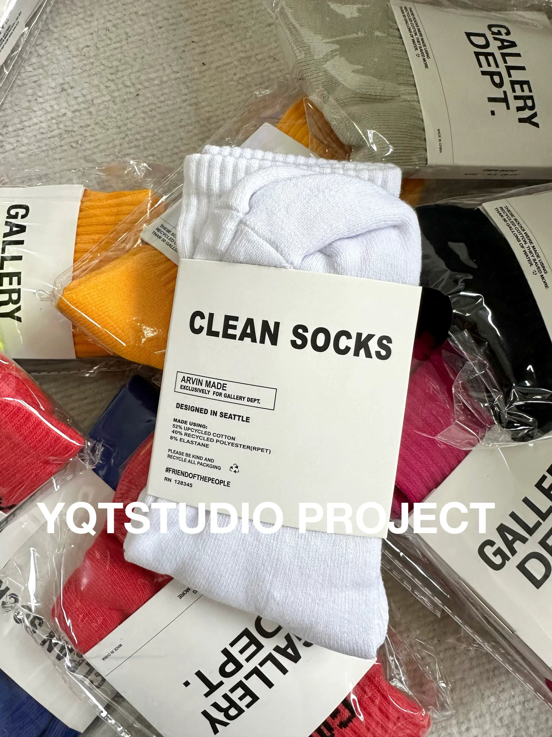GALLERY DEPT 23AW Socks American Retro Coarse Thread Socks Mid Tube Men's and Women's Couple Style Trendy