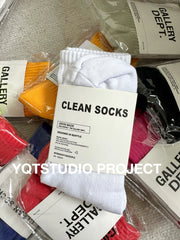GALLERY DEPT 23AW Socks American Retro Coarse Thread Socks Mid Tube Men's and Women's Couple Style Trendy