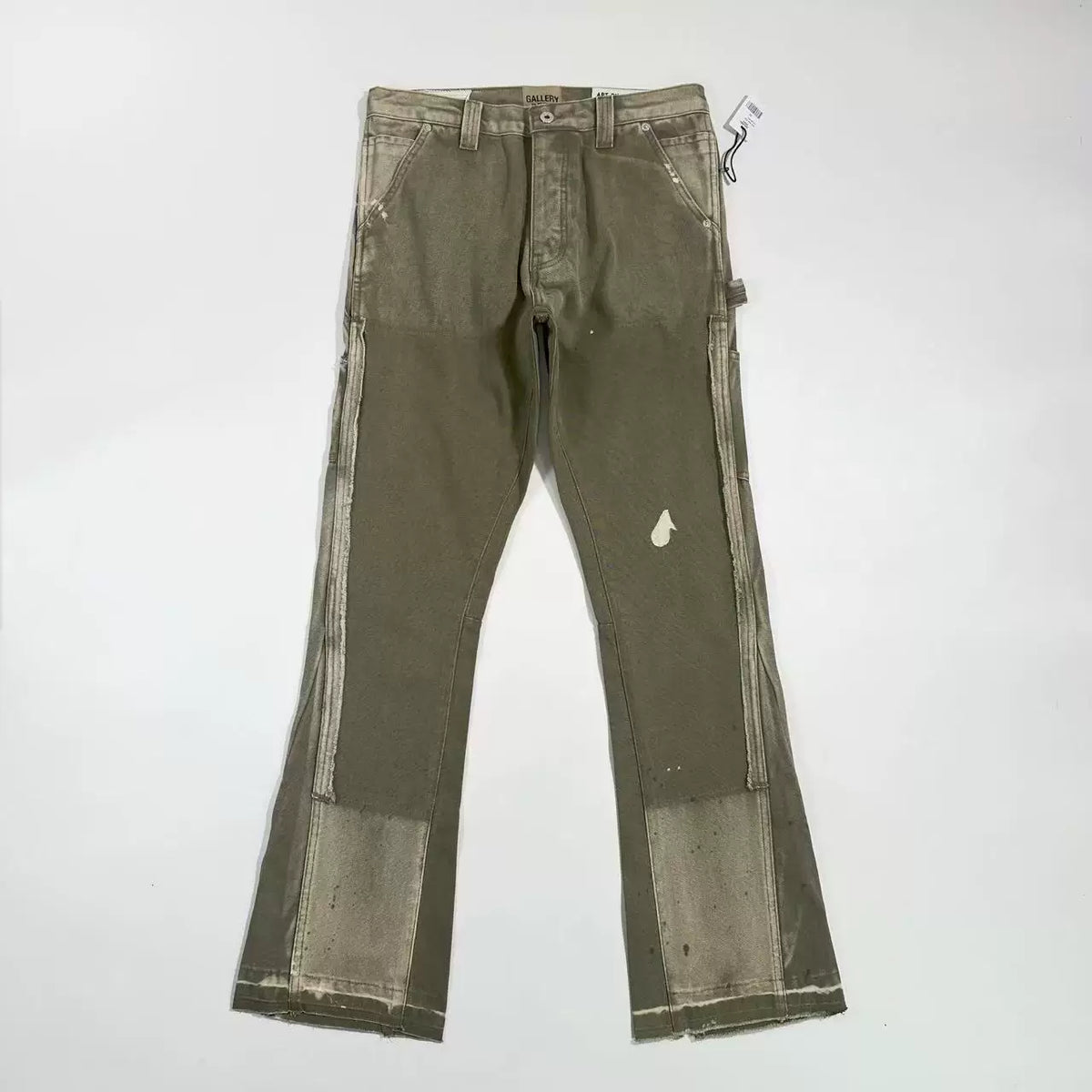 GALLERY DEPT. LA FLARE CARPENTER ink splashing micro-flare lumbering jeans