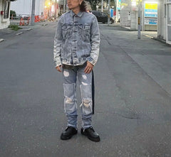 CDIAry autonomous GALLERY DEPT RANGER 5001 wanderer patch damage fringed jeans