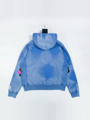 GALLERY DEPT. G-PATCH Blue Water Ripple G Adhesive Leather Washed Water Used Soil American Hoodie