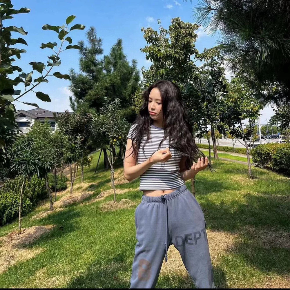 GALLERY DEPT LOGO 8 SWEATPANT 8 letter print high street ankle pants long pants