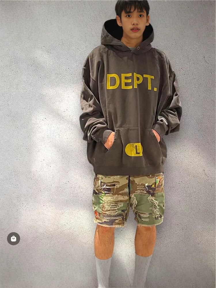 GALLERY DEPT. SIZE LOGO HOODIE Size American Washed Outdated High Street OS Hoodie
