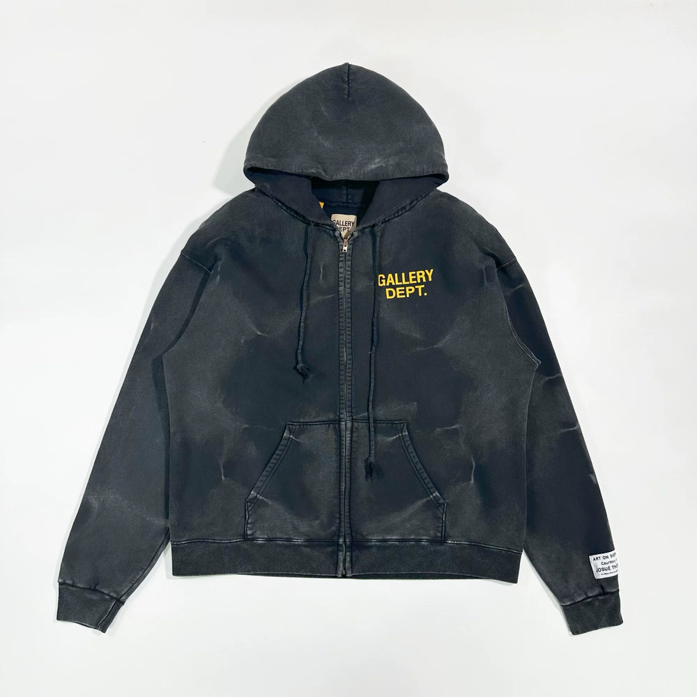 GALLERY DEPT Water Wave Hoodie Jennie Lisa's Same Style Youth Pop Cardigan Hoodie Coat