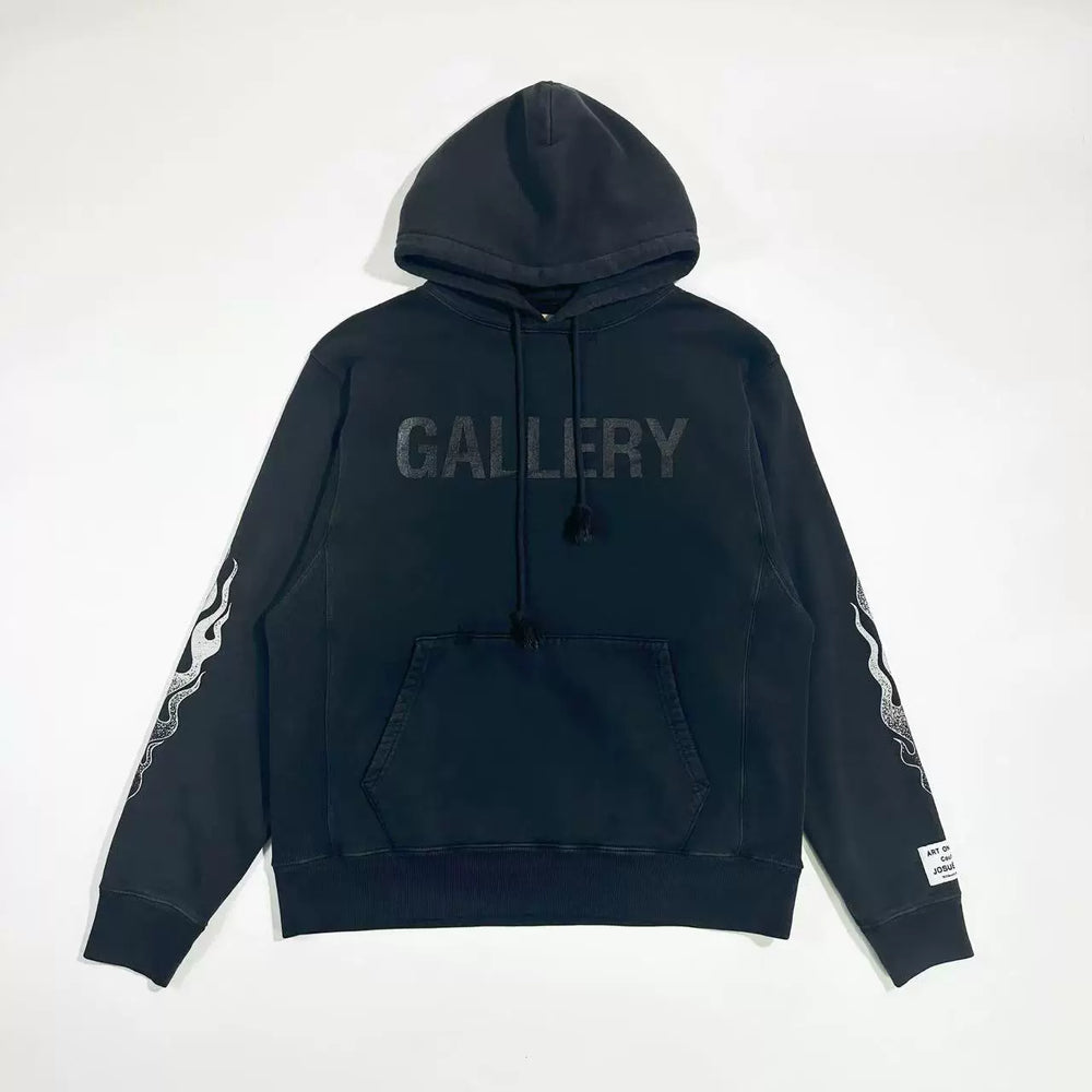 GALLERY DEPT. FLAMES HOODIE Armsleeves Flame Washed Water Used High Street Hoodies