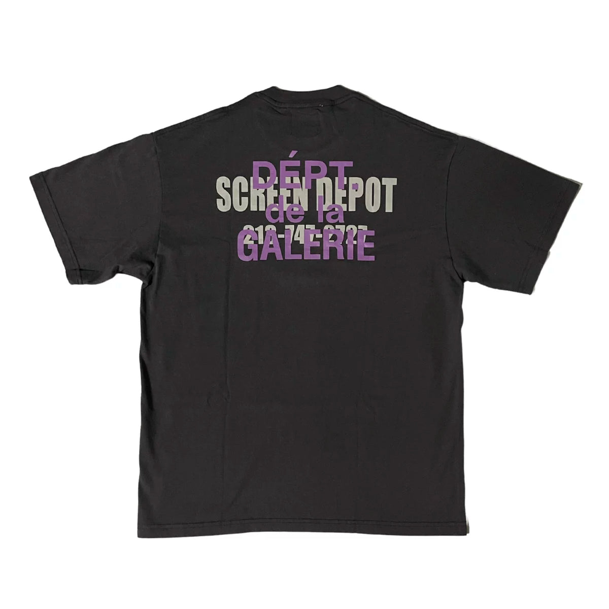 GALLERY DEPT SCREEN DEPOT Vintage Vintage Printed G-letter Short sleeved T-shirt Trendy Men and Women