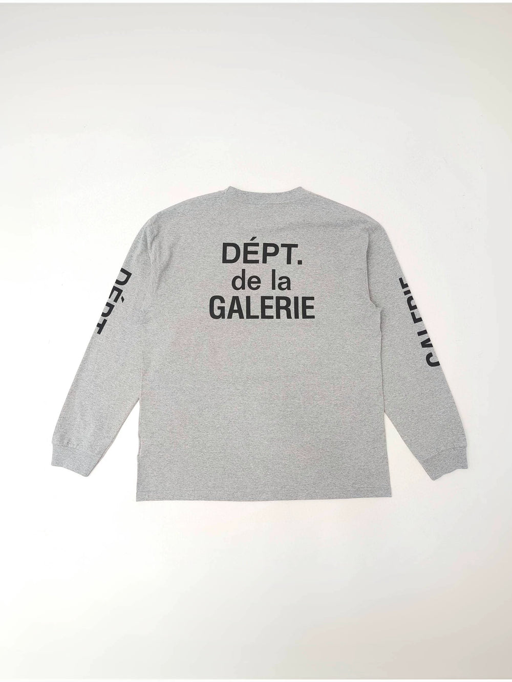 CDIARY自主GALLERY DEPT FRENCH COLLECTOR灰法文字母美式长袖TEE