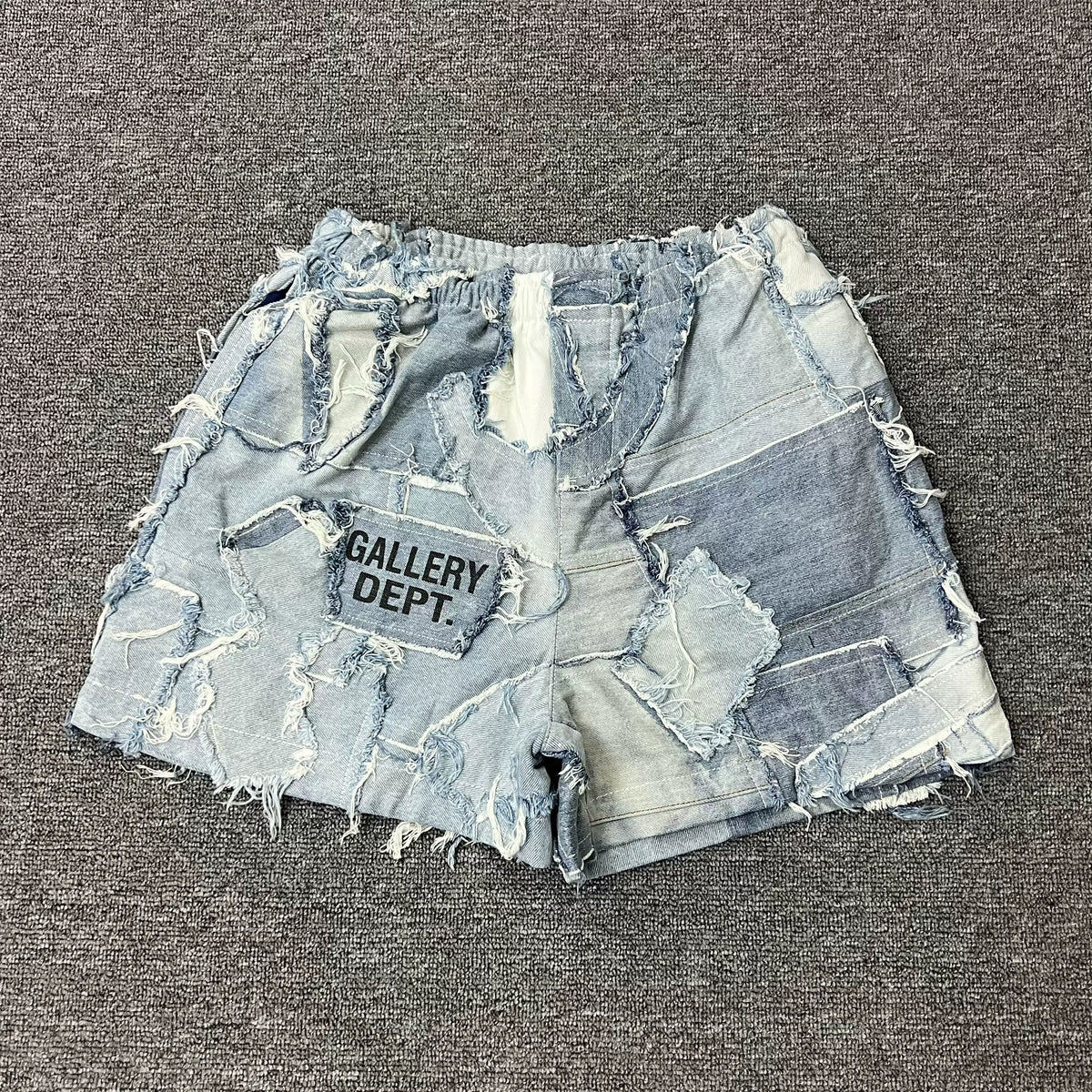 GALLERY DEPT.PATCHWORK ZUMA SHORTS Splicing Patch Heavy duty Cowboy Shorts