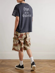 GALLERY DEPT.LOGO-PRINT COTTON-JERSEY T-SHIRT vintage high street short sleeved shirt