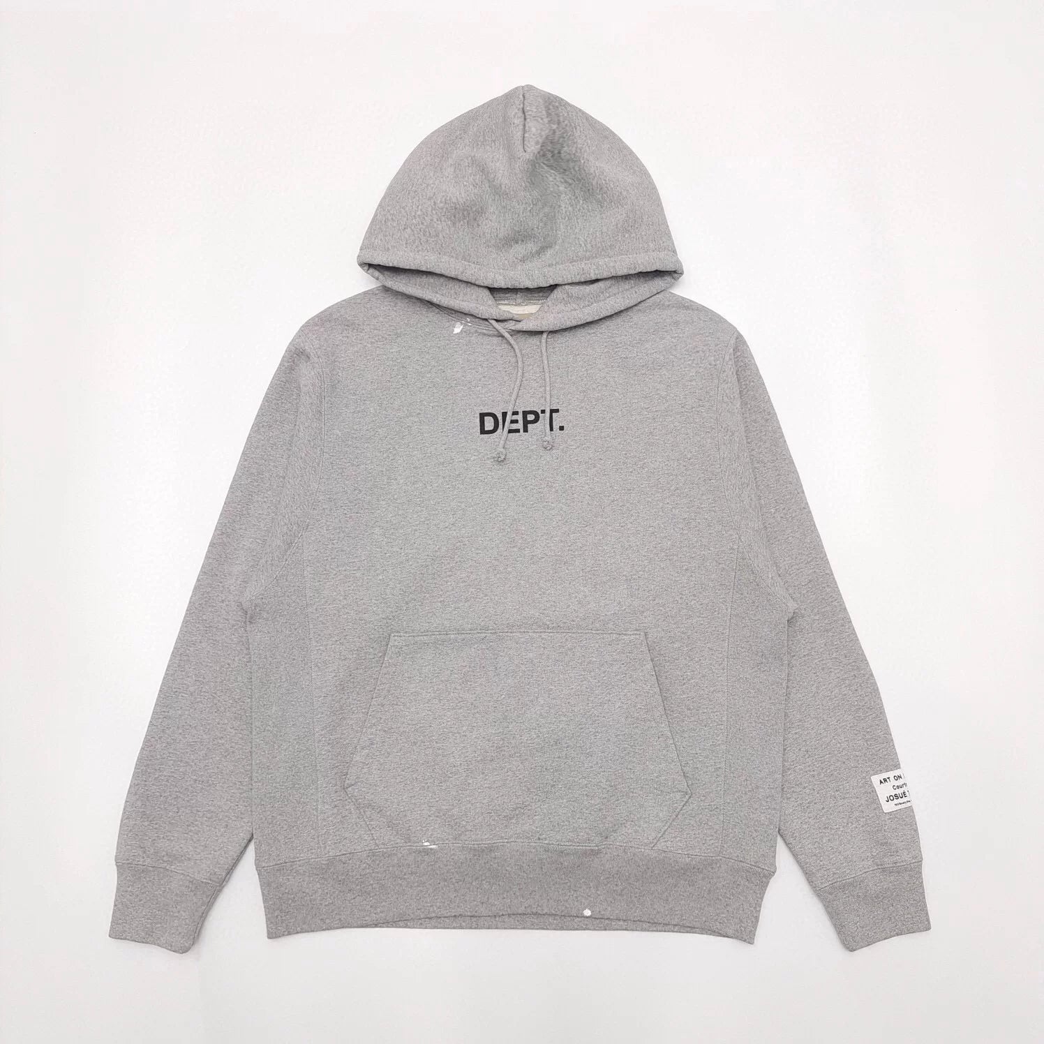 GALLERY DEPT hand-painted splashed ink gray small letters American high street vintage hoodie