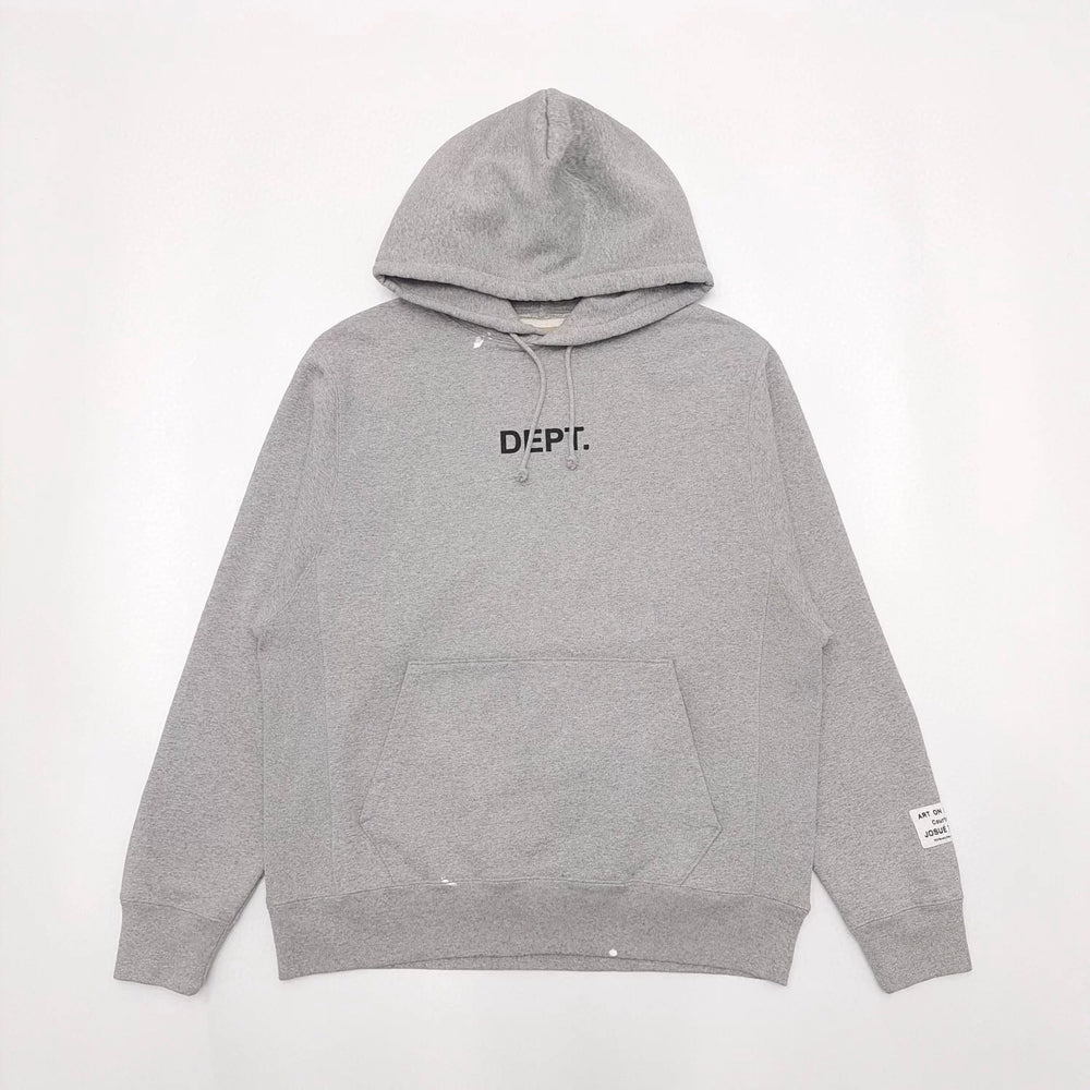 GALLERY DEPT hand-painted splashed ink gray small letters American high street vintage hoodie