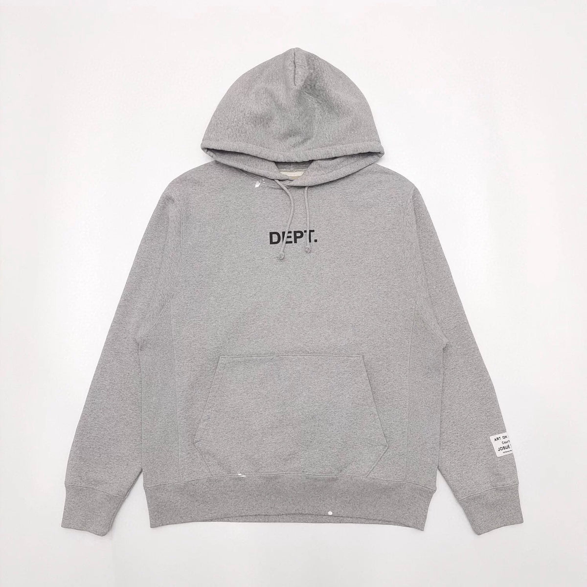 GALLERY DEPT hand-painted splashed ink gray small letters American high street vintage hoodie