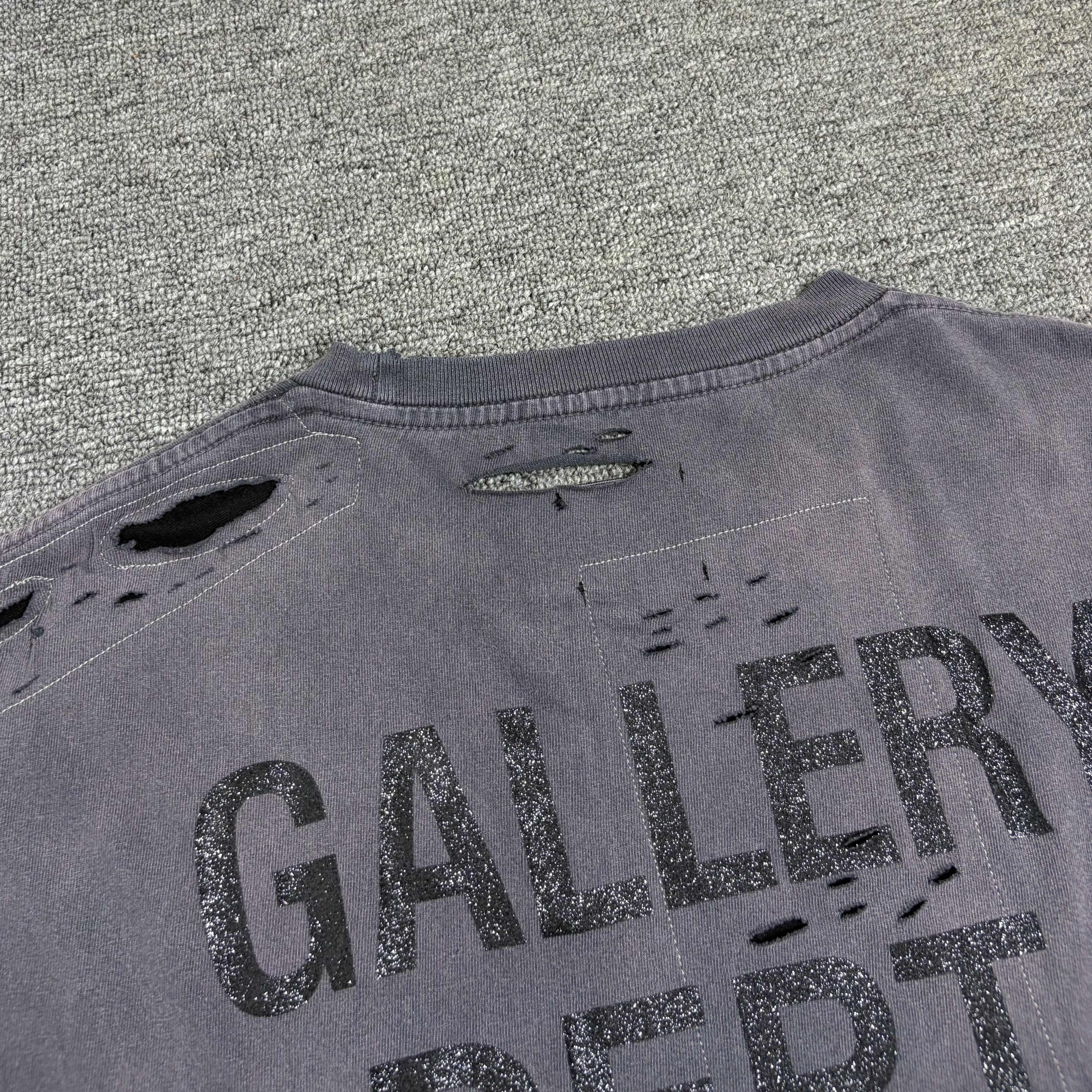 GALLERY DEPT. Salvage T-shirt vintage distressed patch high street short sleeved T-shirt