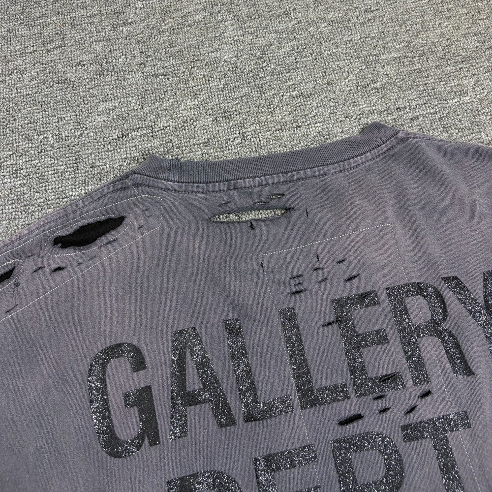 GALLERY DEPT. Salvage T-shirt vintage distressed patch high street short sleeved T-shirt