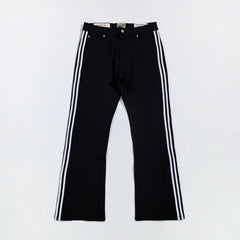 GALLERY DEPT LOGAN POLY FLARE Black and White Striped Ribbon American Retro Micro Horn Pants