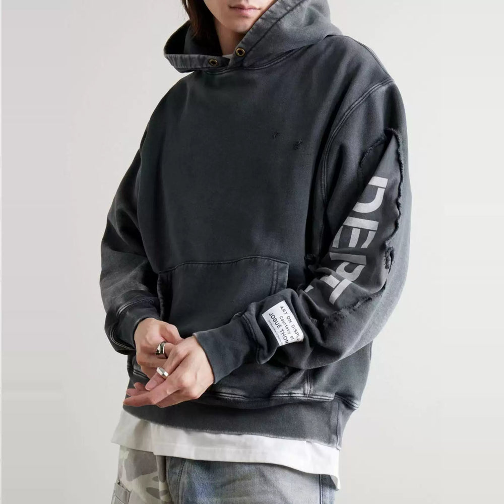 GALLERY DEPT. ARCHIVE HOODIE Washwater Damage Patch Waste Soil High Street Hoodie