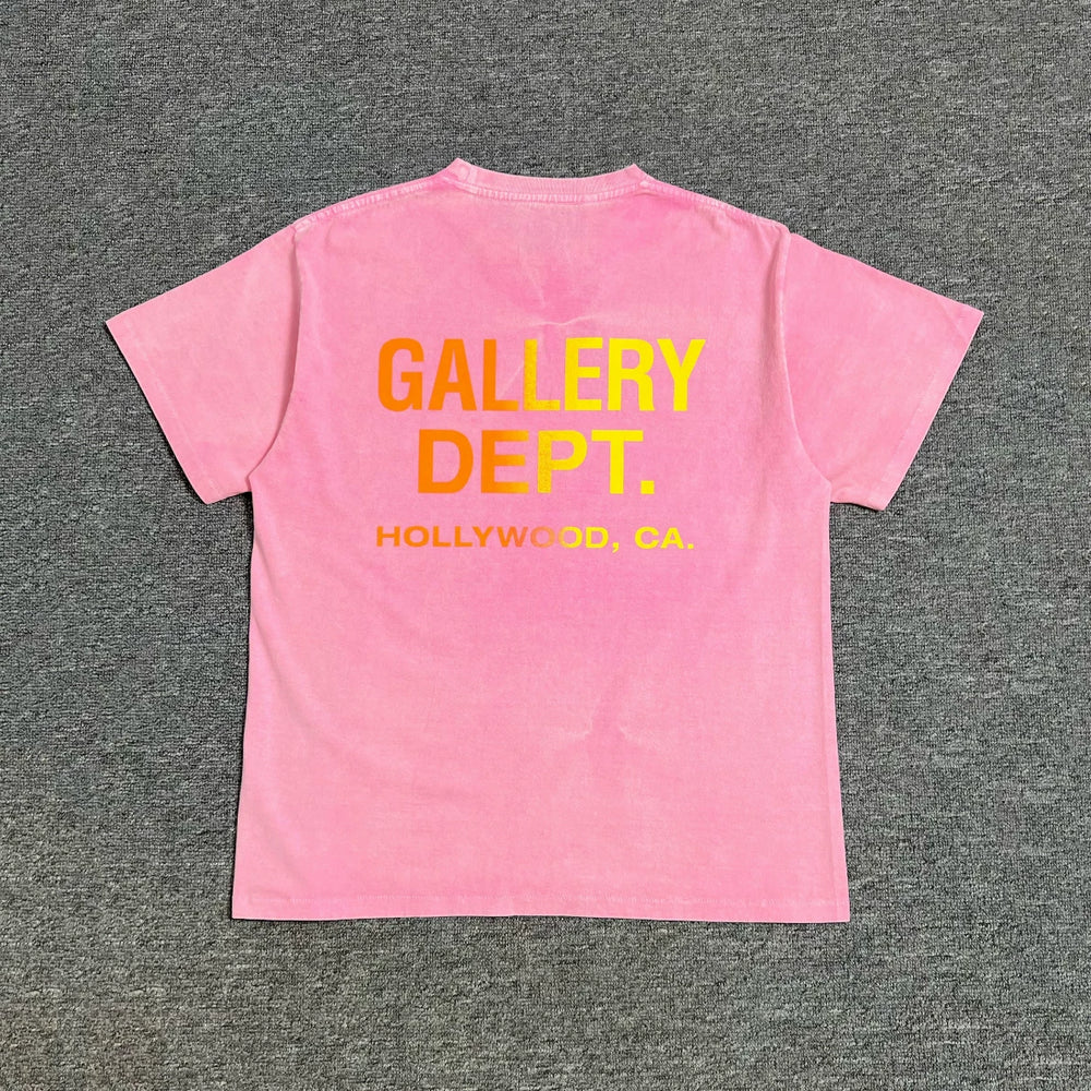 GALLERY DEPT. BOARDWALK TEE vintage high street short sleeved letter printed loose round neck T-shirt