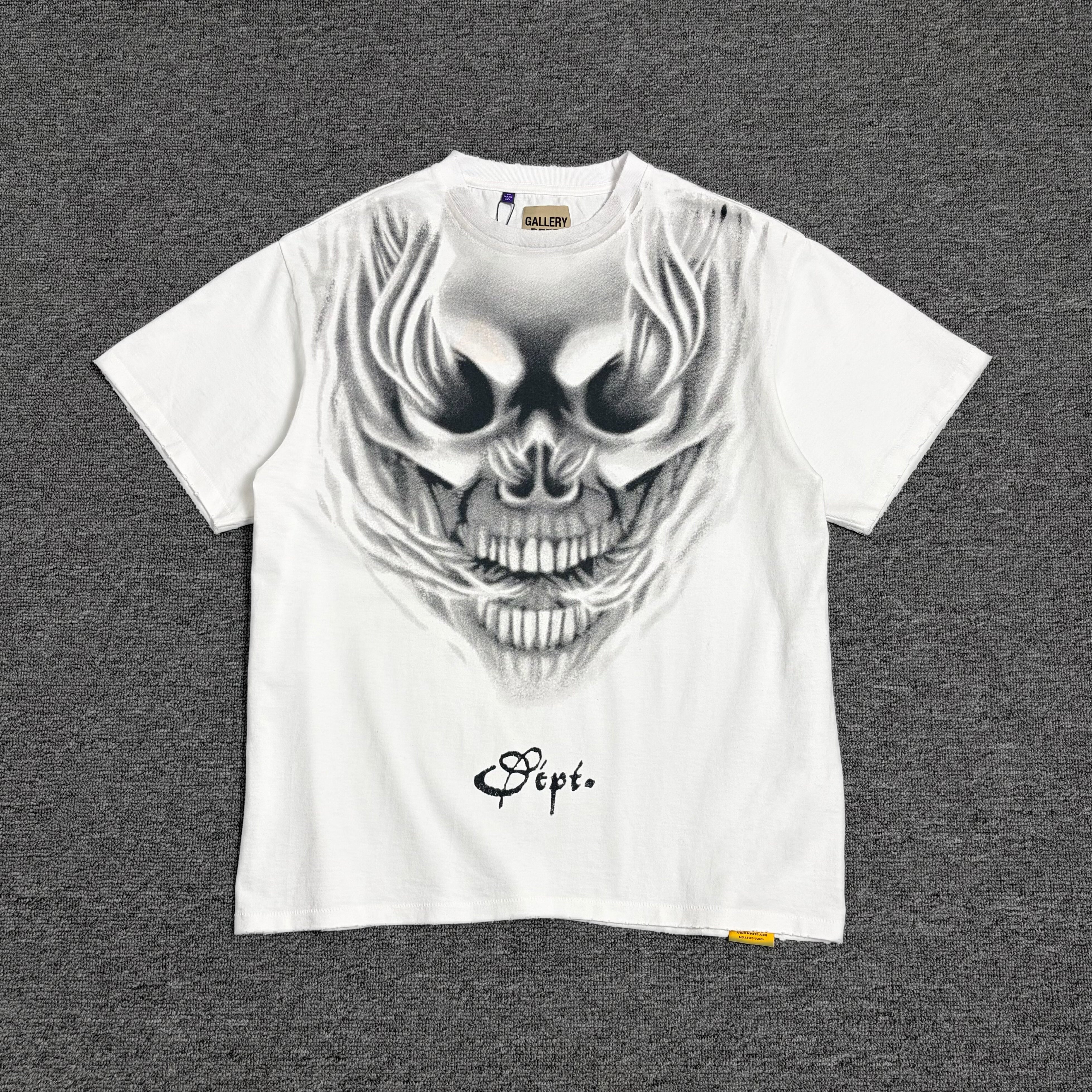 Gallery Depot. Car Club Printed Cotton Jersey T-shirt High Street Short Sleeves