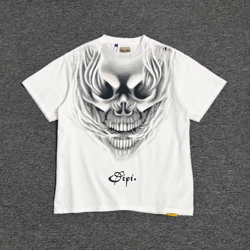 Gallery Depot. Car Club Printed Cotton Jersey T-shirt High Street Short Sleeves