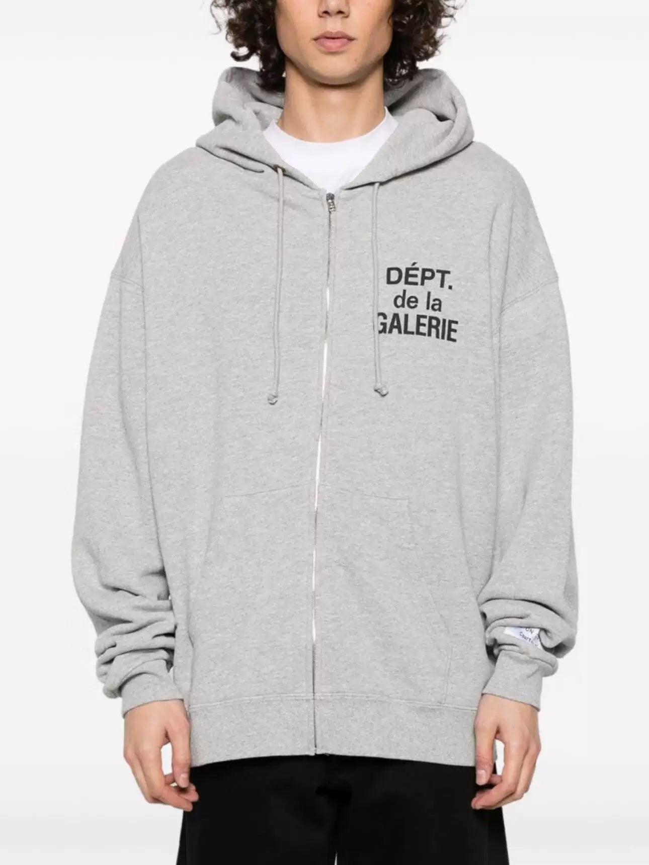 GALLERY DEPT. FRENCH Hemp Grey Basic French American High Street Zipper Hoodie Coat