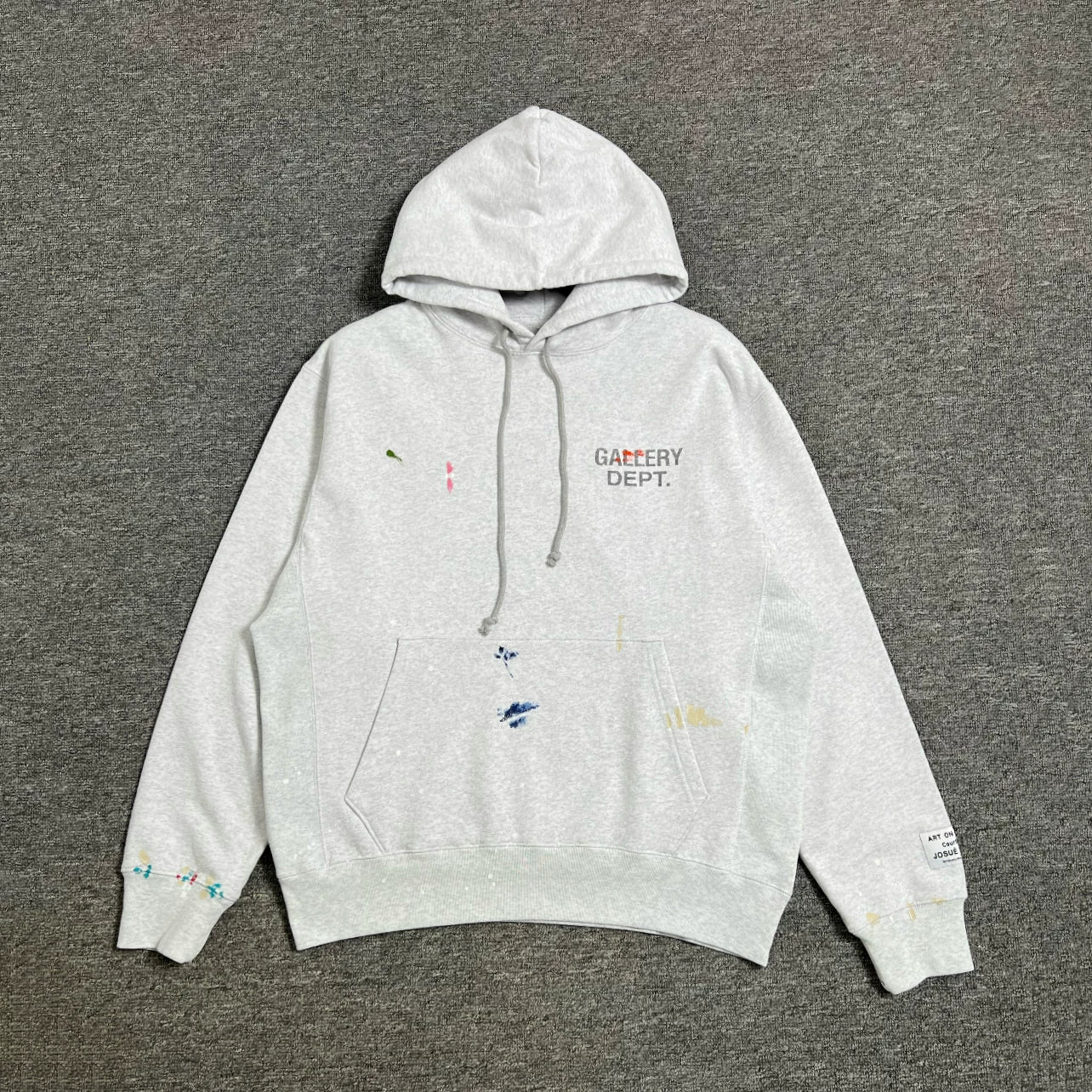 GALLERY DEPT.GD PAINT LOGO HOODIE hand-painted splashed ink hoodie letter logo sweatshirt