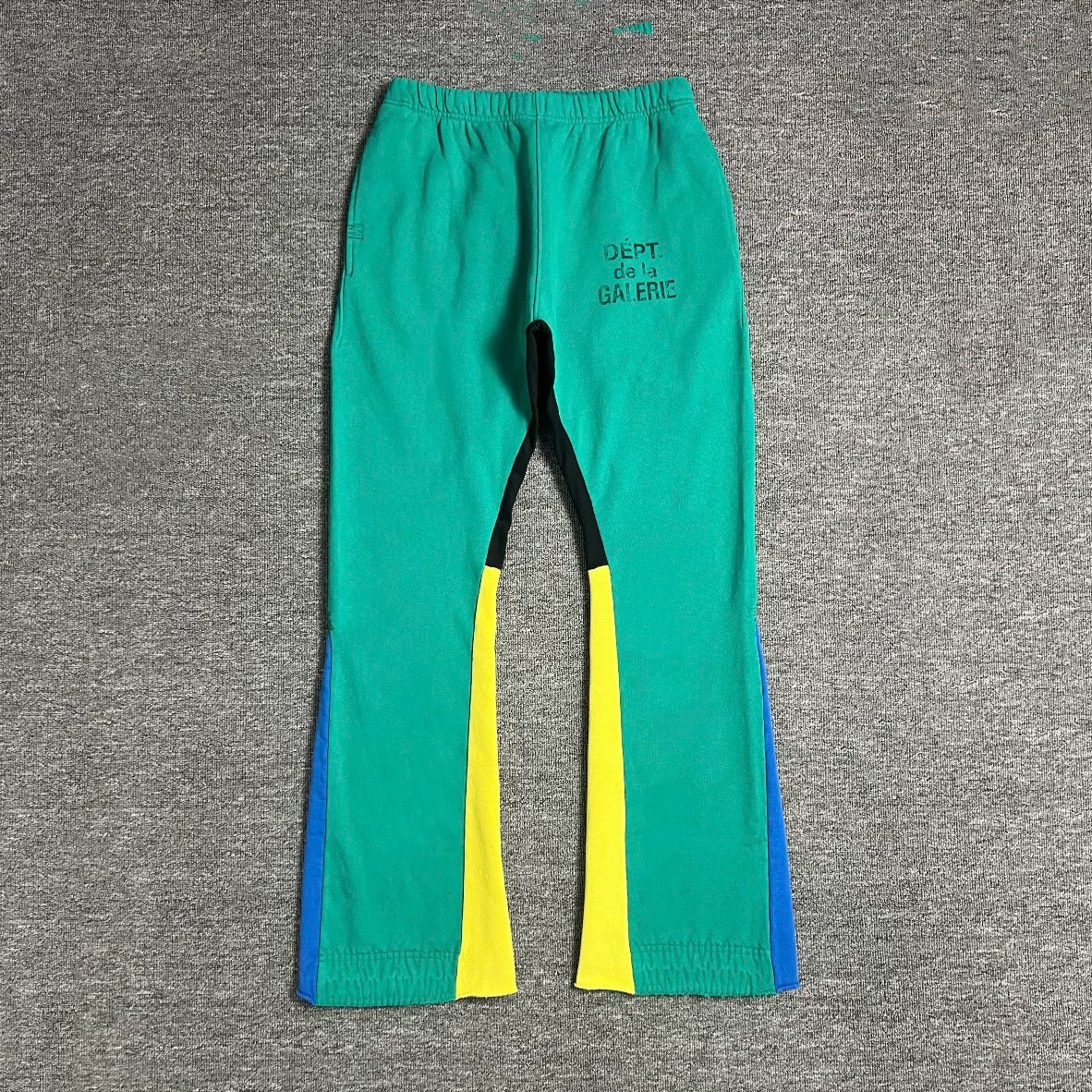 Gallery Dept. Flare Sweatpants Vintage color blocking patchwork sports sweatpants micro flared pants