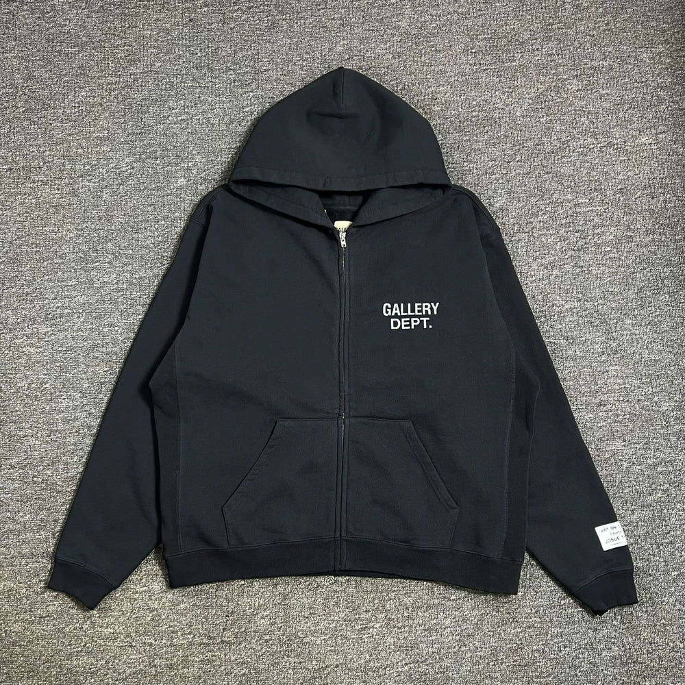 GALLERY DEPT. 90'S FULL ZIP Alphabet Logo Hoodie Loose High Street Zipper cardigan Coat