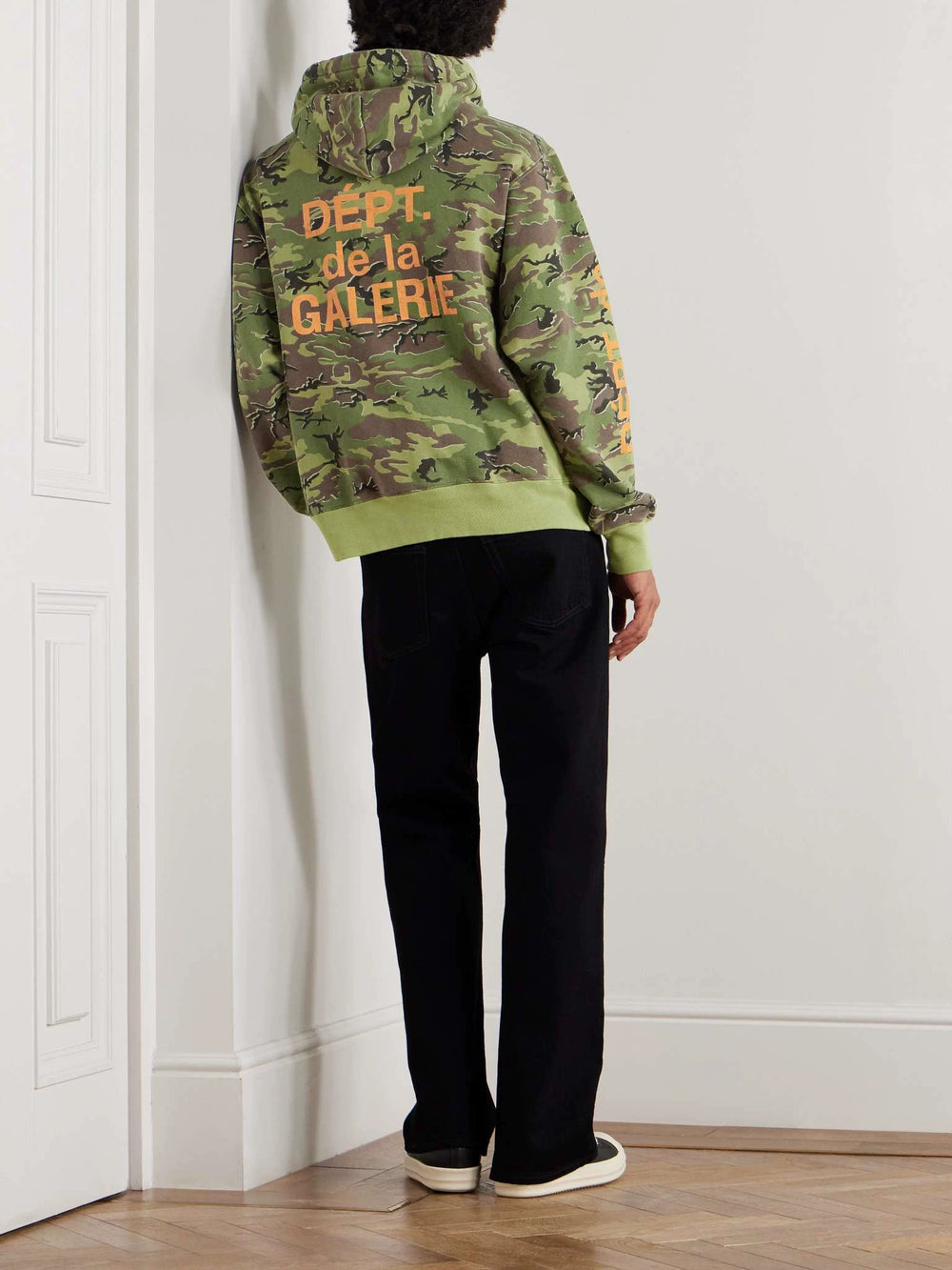 GALLERY DEPT. Camouflage Cotton Jersey Hoodie French Camouflage Hoodie Sweatshirt