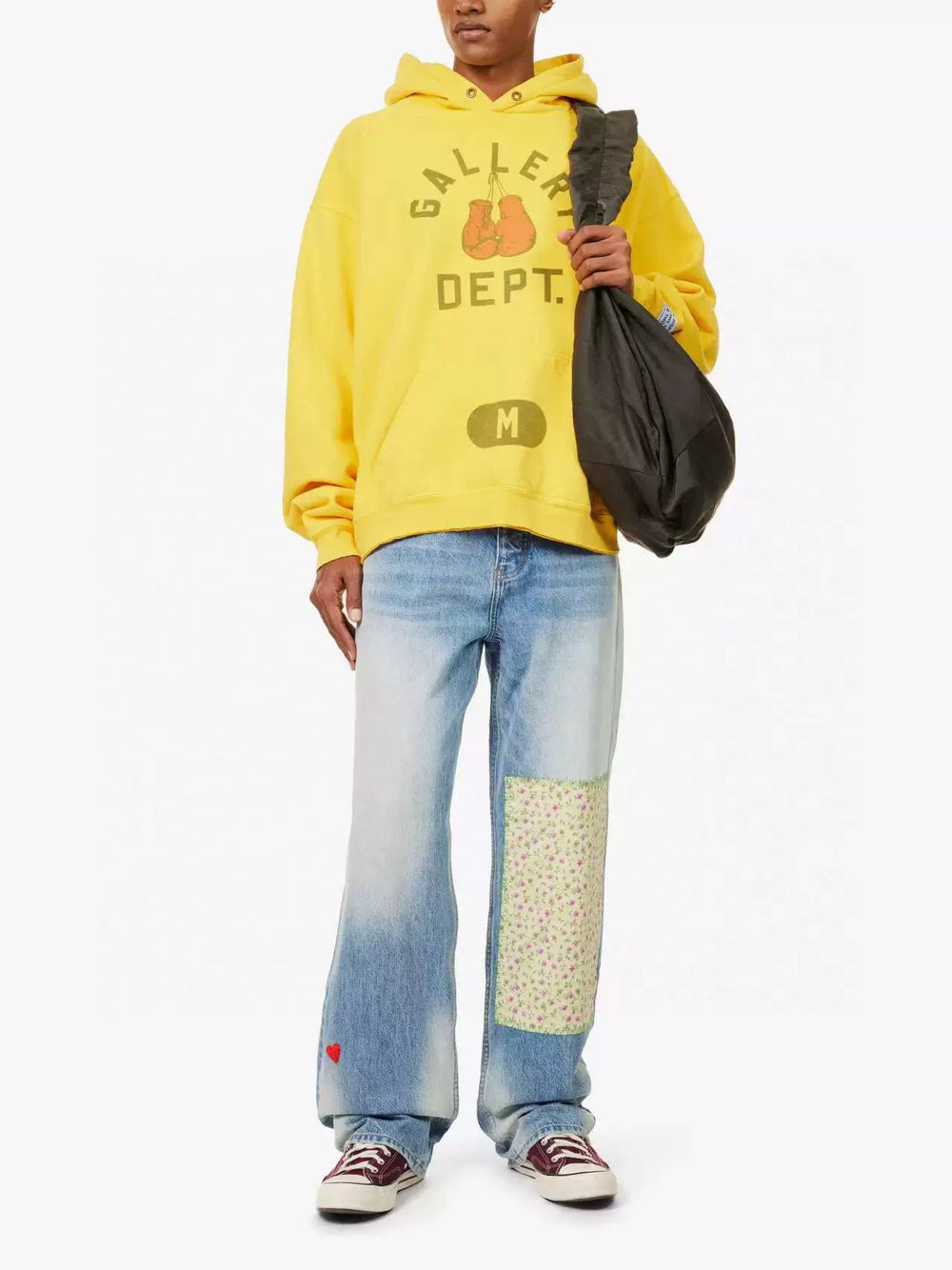 GALLERY DEPT. BOXING MERCH HOODIE Blue Boxing Gloves Size Loose Hoodie