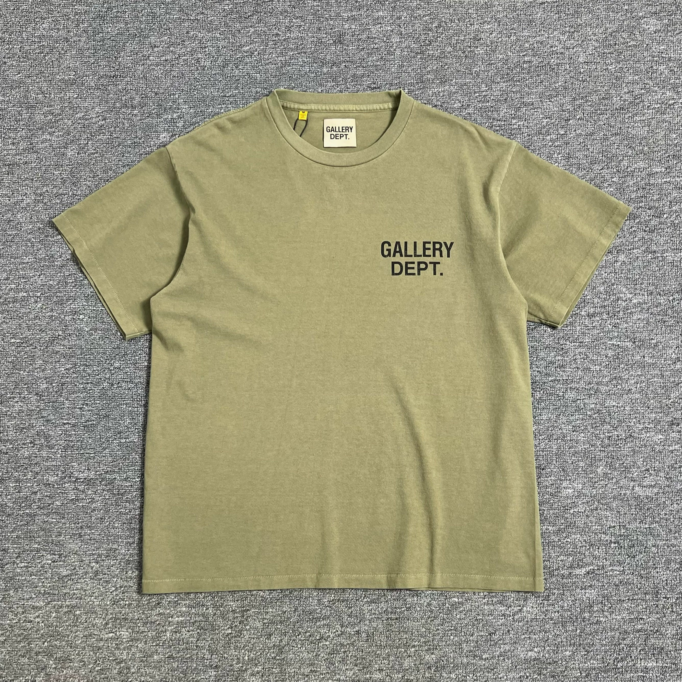 GALLERY DEPT. Souvenir Vintage Tee letter printed washed short sleeved unisex T-shirt