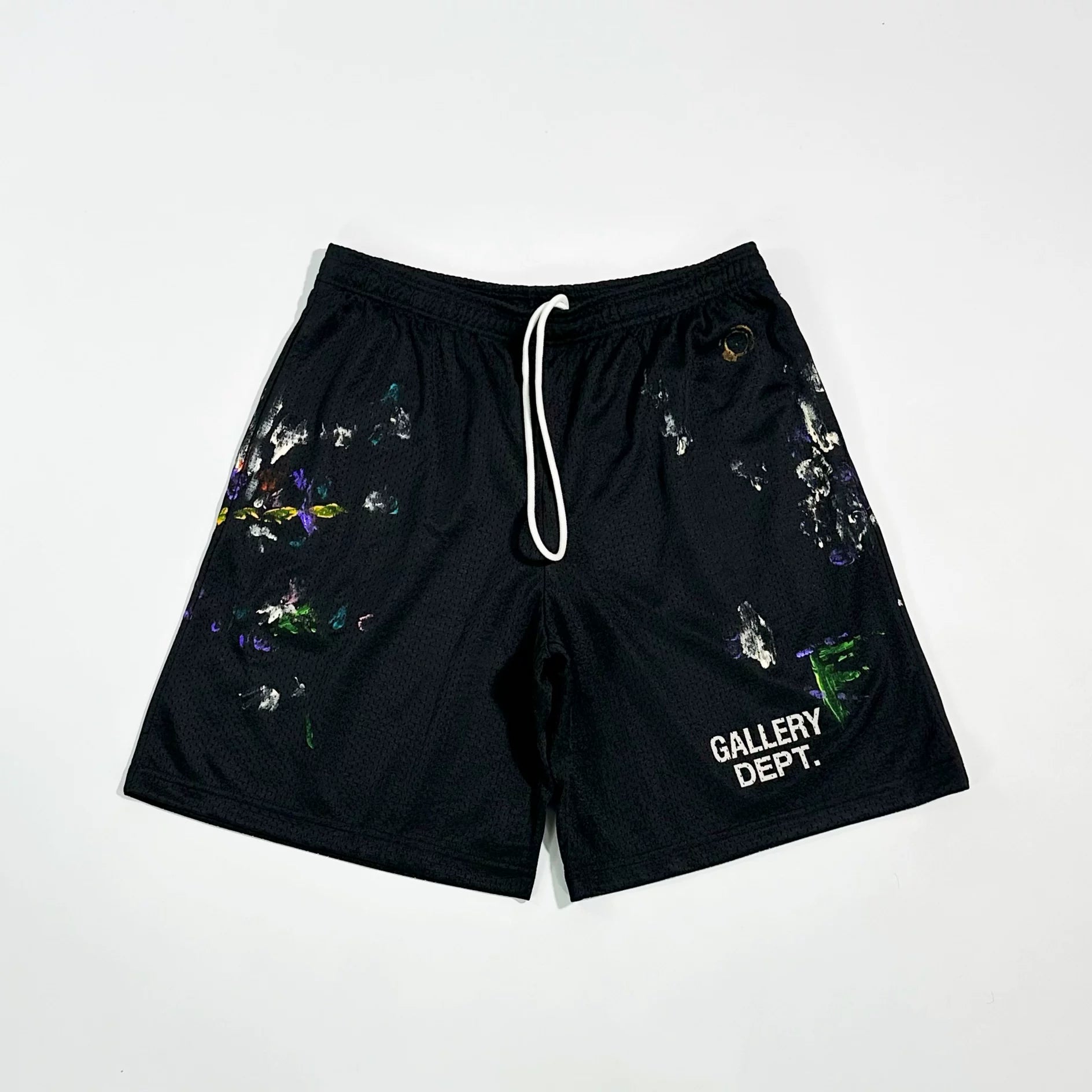 GALLERY DEPT Color Inkjet Hand drawn Splash Ink Graffiti Mesh American High Street Loose Shorts