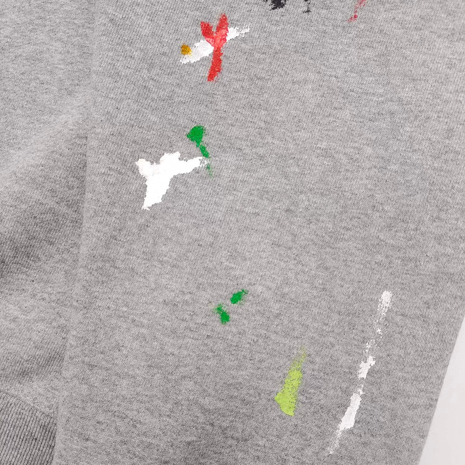 GALLERY DEPT hand-painted splashed ink gray small letters American high street vintage hoodie