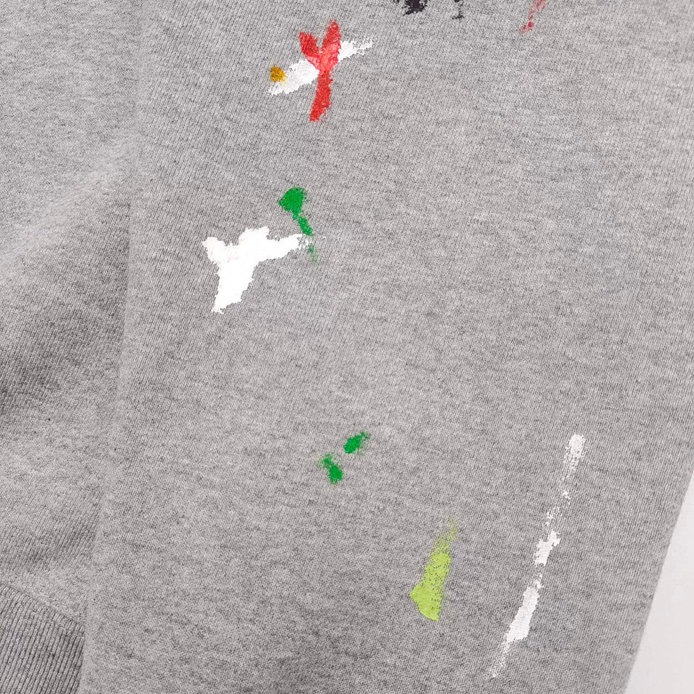 GALLERY DEPT hand-painted splashed ink gray small letters American high street vintage hoodie